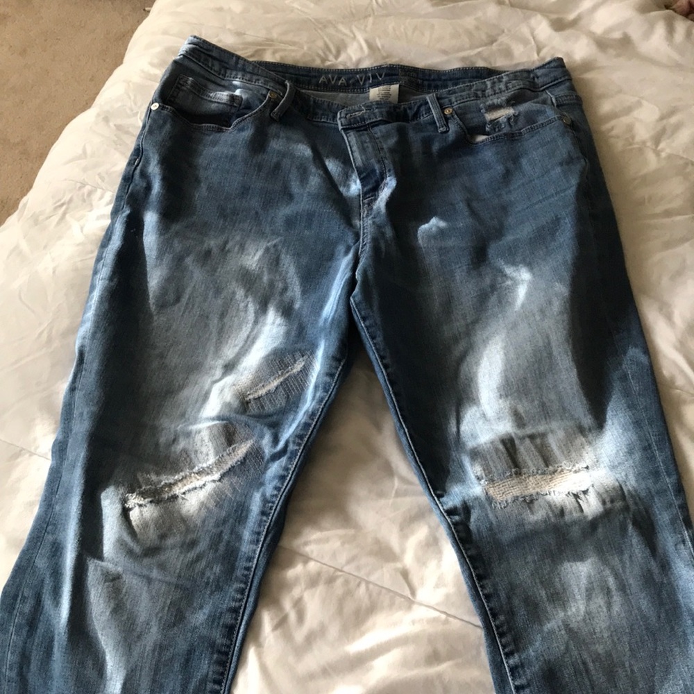 Ava & Viv skinny distressed jeans